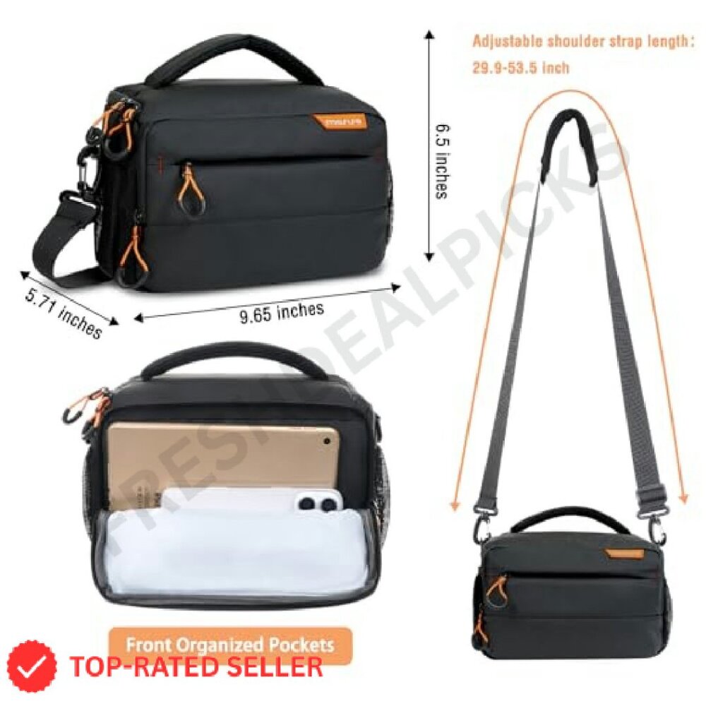 Compact Camera Shoulder Bag Waterproof Padded Dsl… - image 7